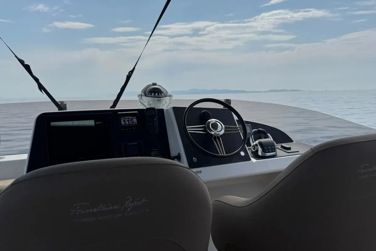 MY Z, a Fountaine Pajot Cumberland 47LC catamaran at Capo d'Orlando, Italy