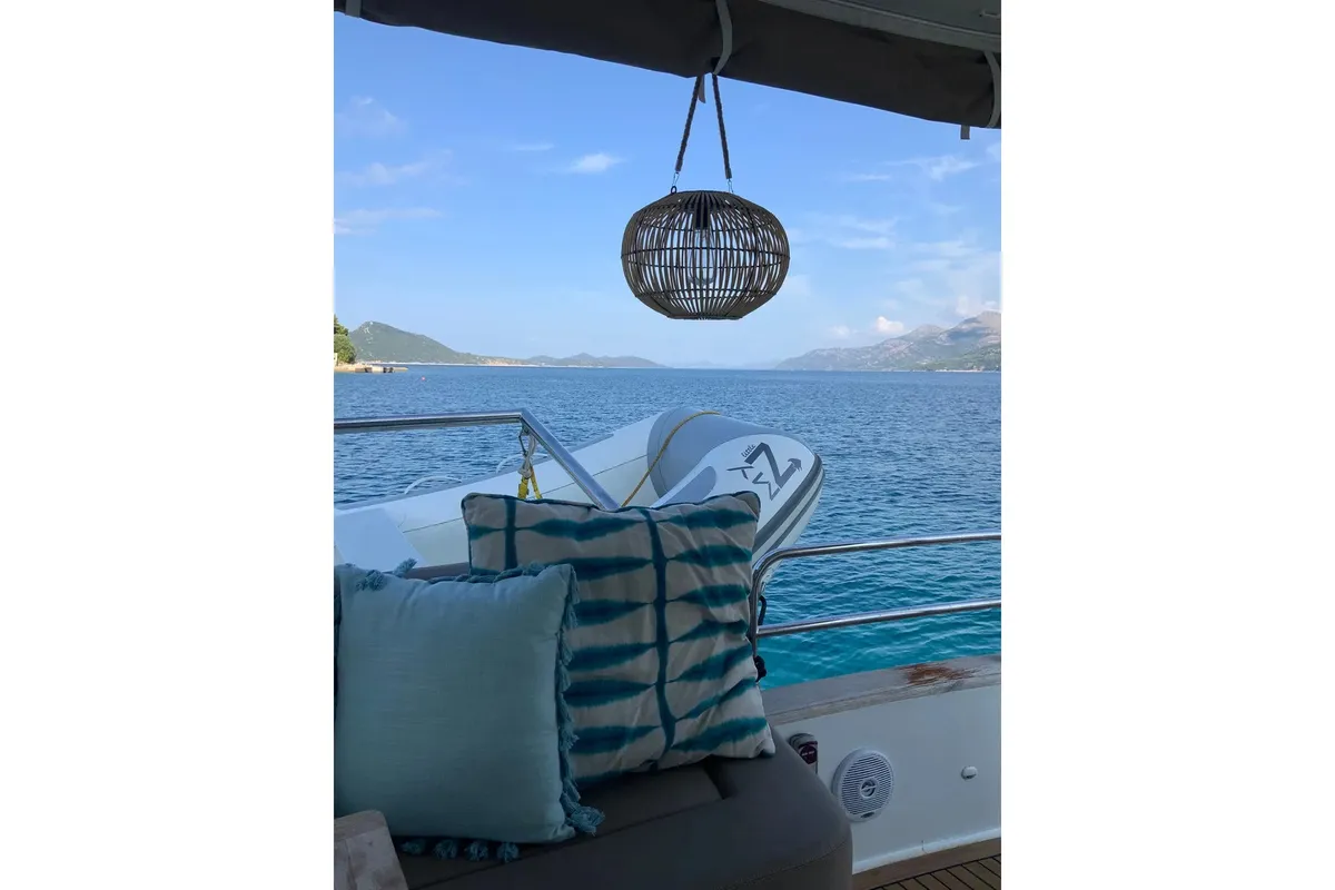 MY Z, a Fountaine Pajot Cumberland 47LC catamaran at Capo d'Orlando, Italy