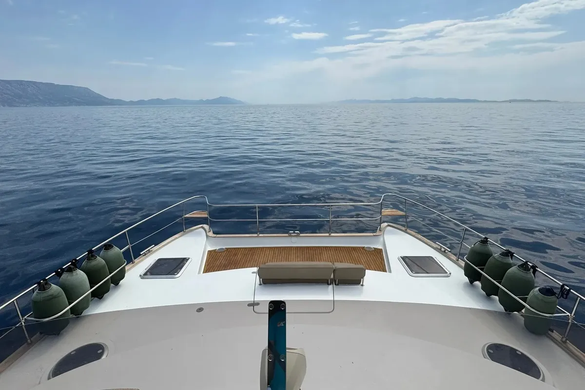 MY Z, a Fountaine Pajot Cumberland 47LC catamaran at Capo d'Orlando, Italy
