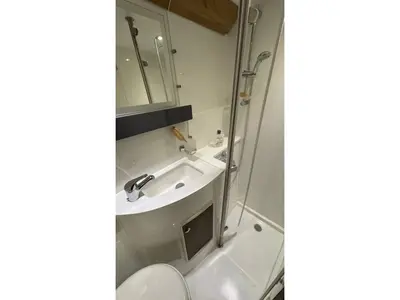 MY Z, a Fountaine Pajot Cumberland 47LC catamaran at Capo d'Orlando, Italy