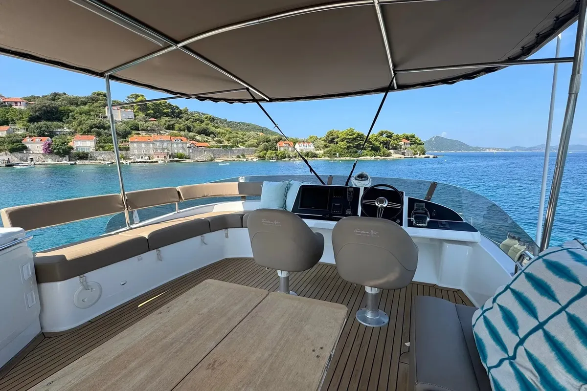 MY Z, a Fountaine Pajot Cumberland 47LC catamaran at Capo d'Orlando, Italy