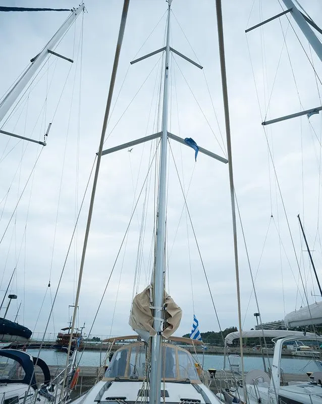 Anemos, a Dufour 410 GL sailboat at Sithonia Municipal Unit, Greece
