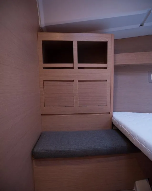 Cabin on Anemos, a Dufour 410 GL sailboat at Sithonia Municipal Unit, Greece