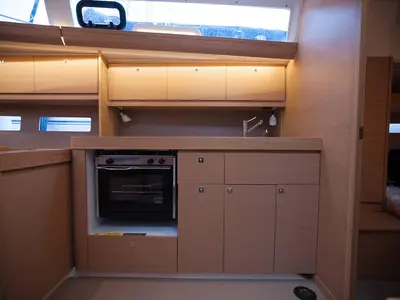 Galley of Anemos, a Dufour 410 GL sailboat at Sithonia Municipal Unit, Greece