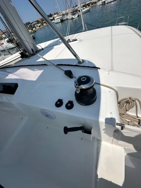 Mira, a Lagoon 46 catamaran at Sukošan, Croatia