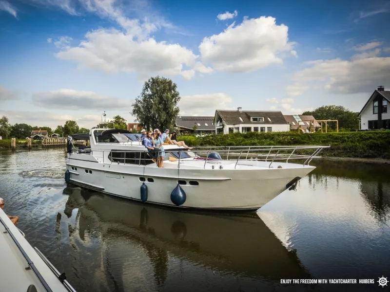 Exterior view of Royal, a Pacific Allure 155 motor yacht at Heukelum, Netherlands
