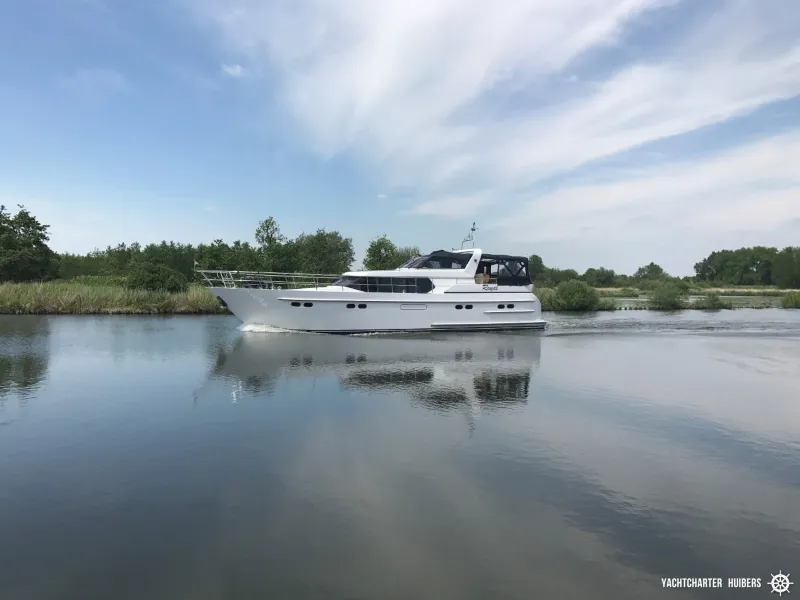 Exterior view of Royal, a Pacific Allure 155 motor yacht at Heukelum, Netherlands