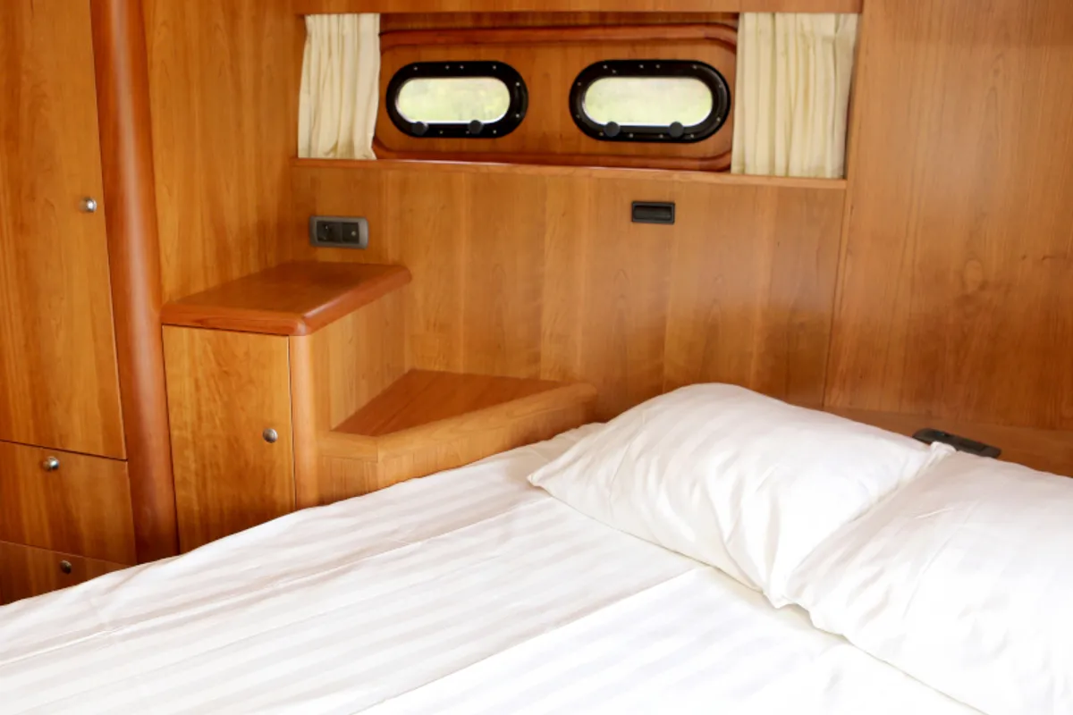 Cabin on Royal, a Pacific Allure 155 motor yacht at Heukelum, Netherlands