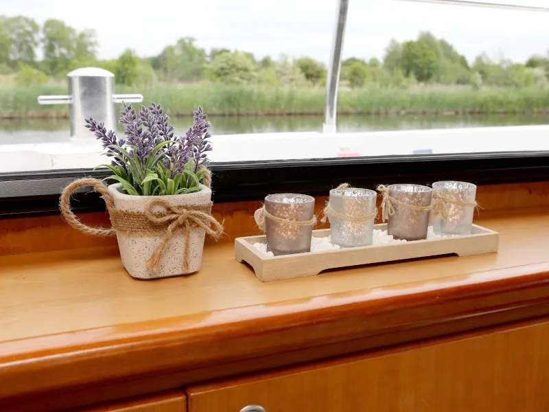 Salon of Royal, a Pacific Allure 155 motor yacht at Heukelum, Netherlands