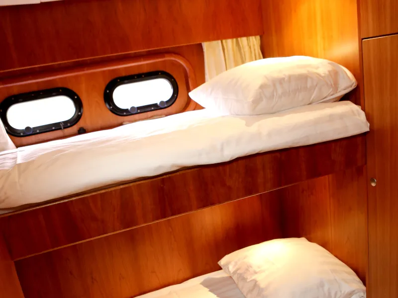 Cabin on Royal, a Pacific Allure 155 motor yacht at Heukelum, Netherlands