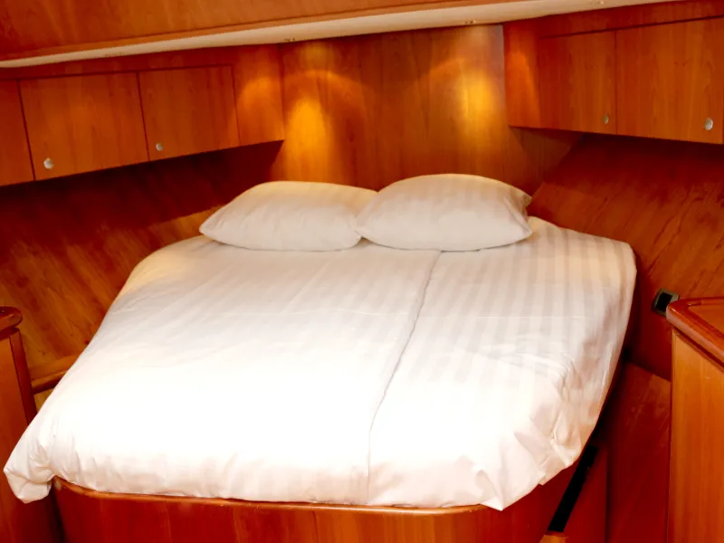 Cabin on Royal, a Pacific Allure 155 motor yacht at Heukelum, Netherlands