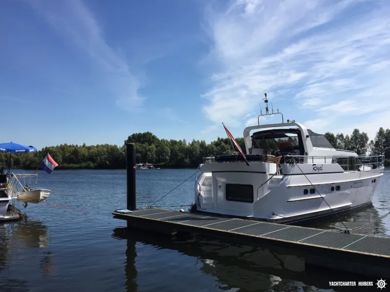 Exterior view of Royal, a Pacific Allure 155 motor yacht at Heukelum, Netherlands