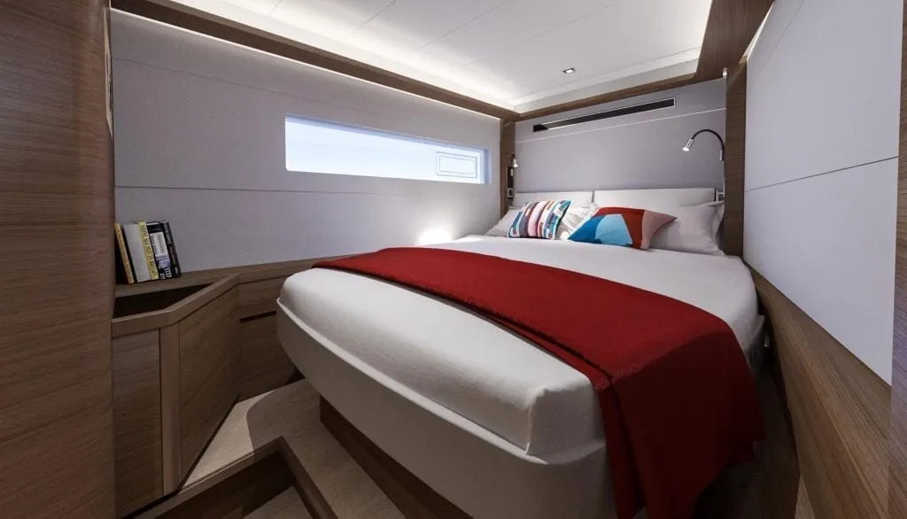Cabin on Lagoon 46, a catamaran at Nettuno, Italy