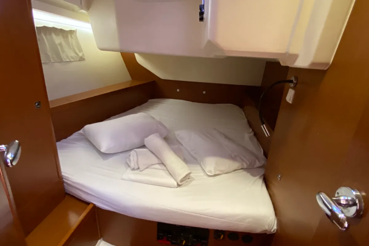 Cabin on Callidora, a Beneteau Oceanis 45 sailboat at Municipal Unit of Rhodes, Greece
