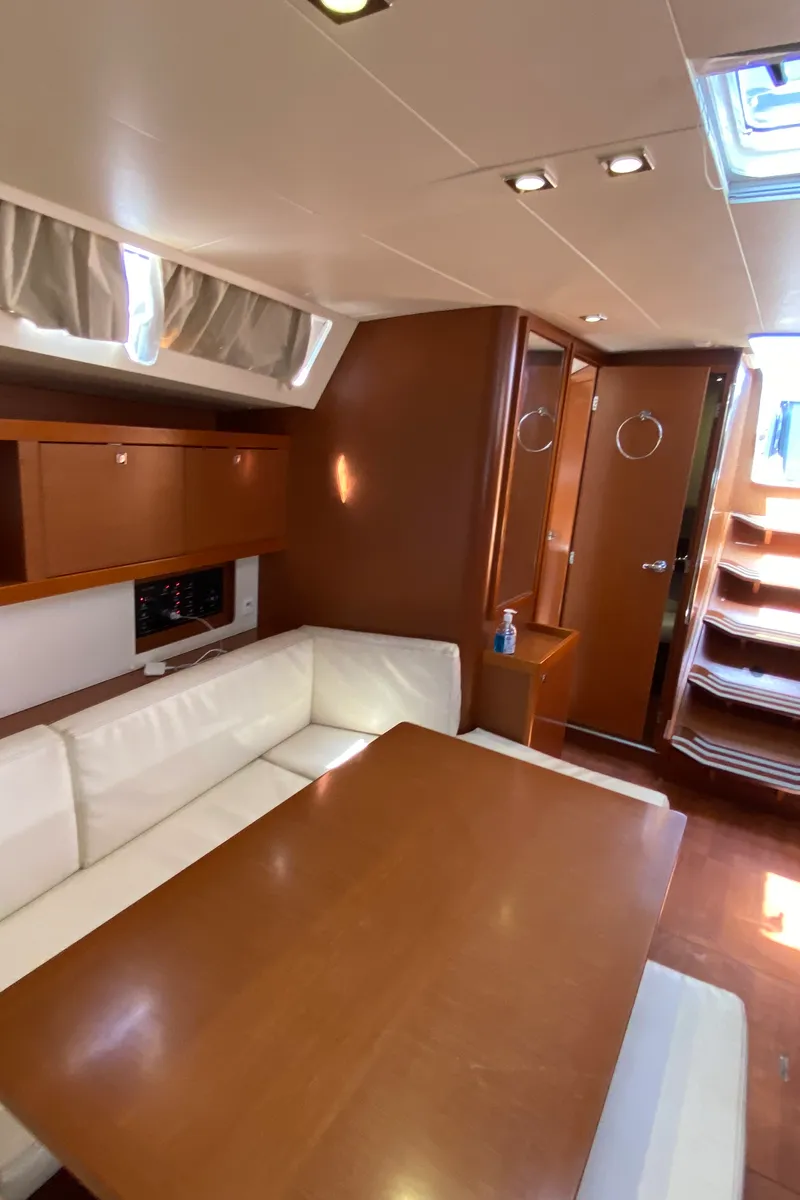 Salon of Callidora, a Beneteau Oceanis 45 sailboat at Municipal Unit of Rhodes, Greece