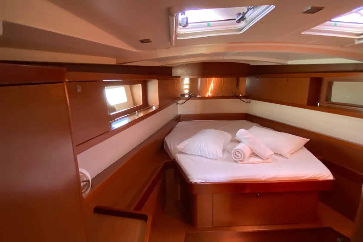 Cabin on Callidora, a Beneteau Oceanis 45 sailboat at Municipal Unit of Rhodes, Greece