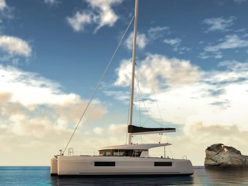Exterior view of Bubbles Up, a Lagoon 40 catamaran at Road Town, British Virgin Islands