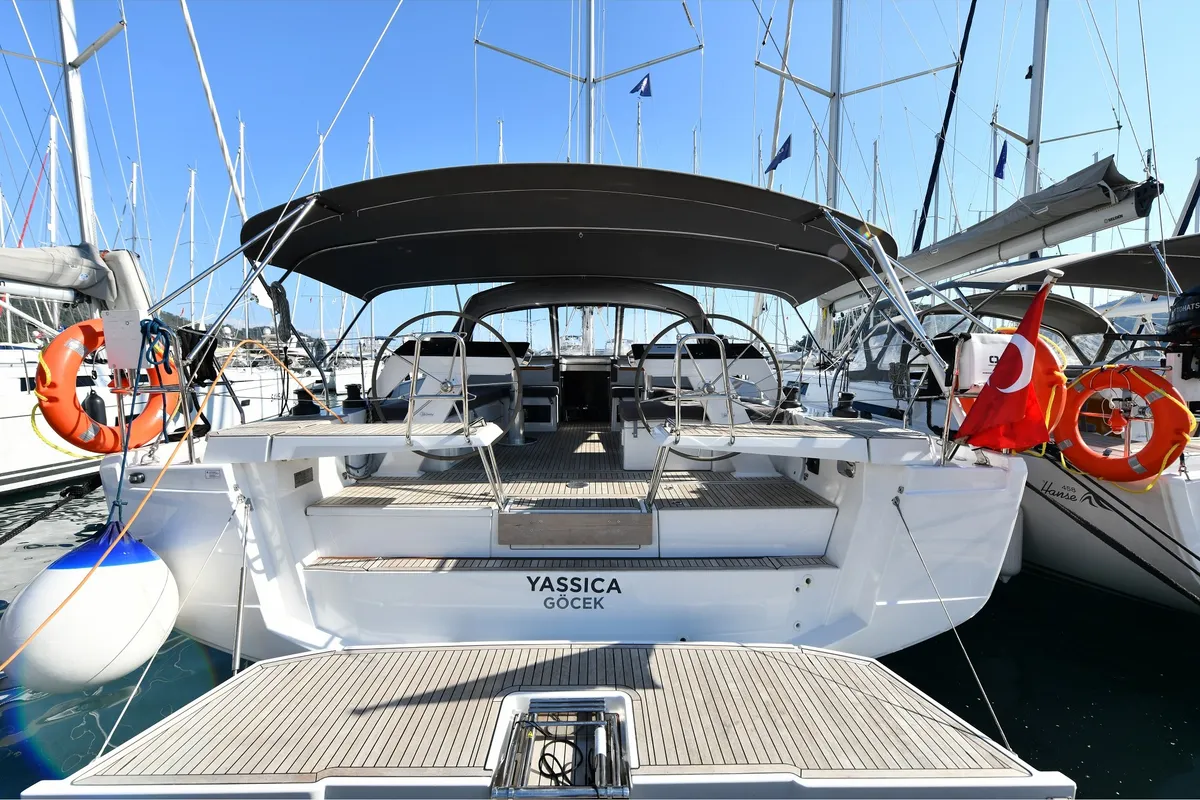 Yassica, a Hanse 460 sailboat at Fethiye, Turkey