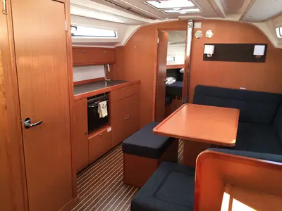 Galley of Erifyli, a Bavaria Cruiser 41 sailboat at Kos, Greece