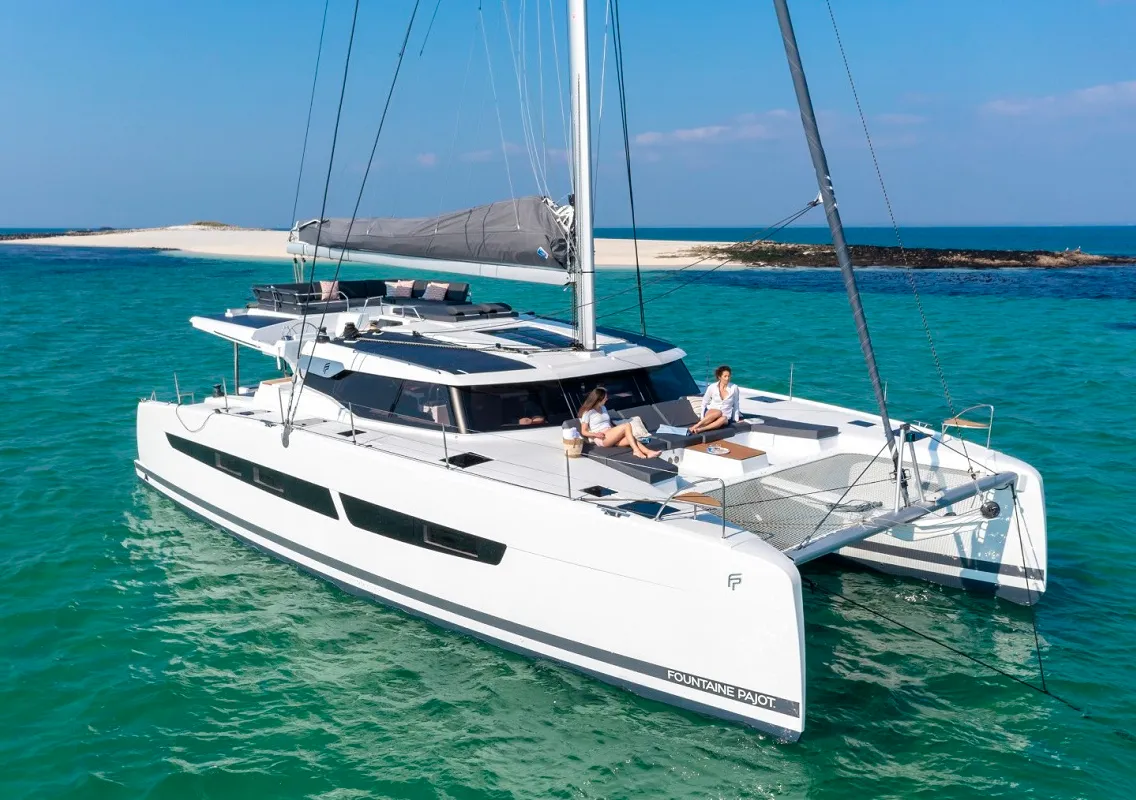 Cabin on Ocean Eye, a Fountaine Pajot Aura 51 catamaran at Trogir, Croatia
