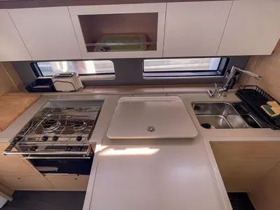 Galley of Perle, a Dufour 41 sailboat at Hyères, France