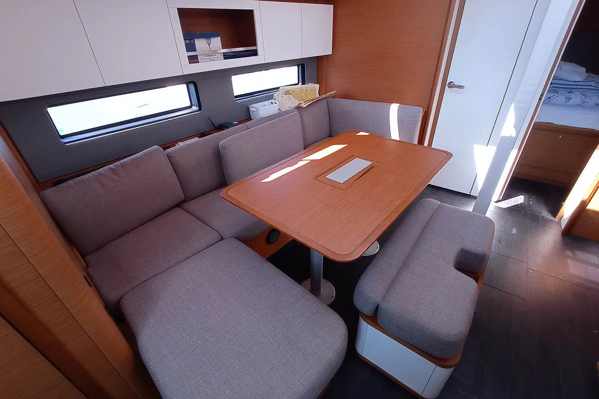 Salon of Cello, a Dufour 41 sailboat at Seget Donji, Croatia