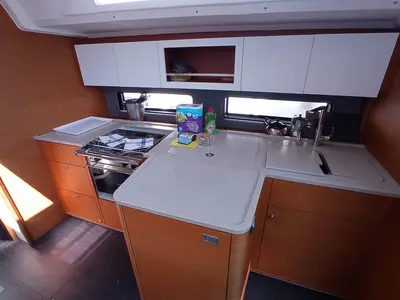 Galley of Cello, a Dufour 41 sailboat at Seget Donji, Croatia