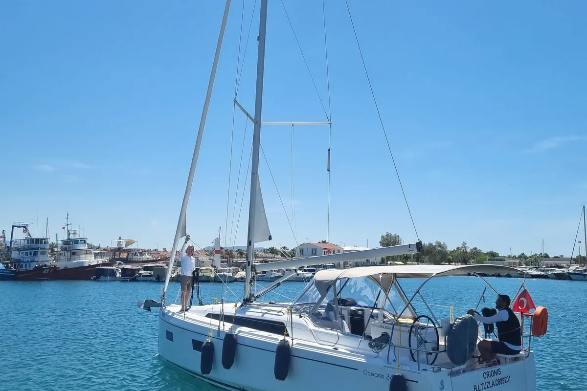 Orionis, a Beneteau Oceanis 34.1 sailboat at Marmaris, Turkey