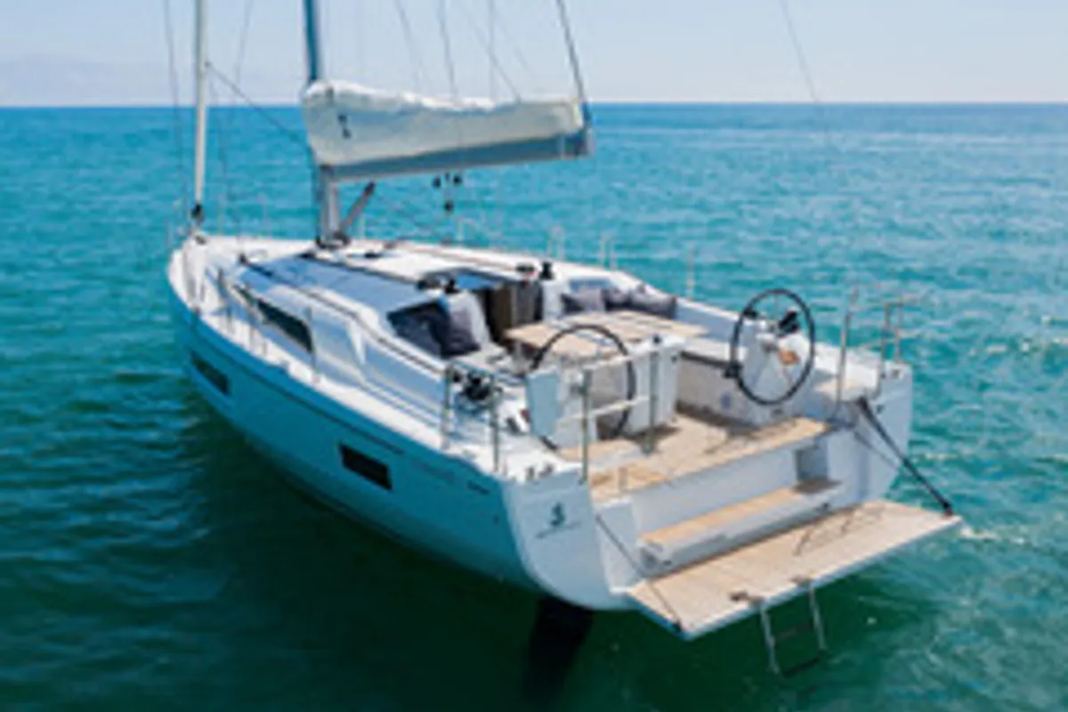 Exterior view of Miro 2022, a Beneteau Oceanis 40.1 sailboat at Marmaris, Turkey