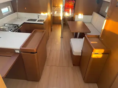 Salon of Virginia, a Jeanneau Sun Odyssey 440 sailboat at Volos Municipality, Greece