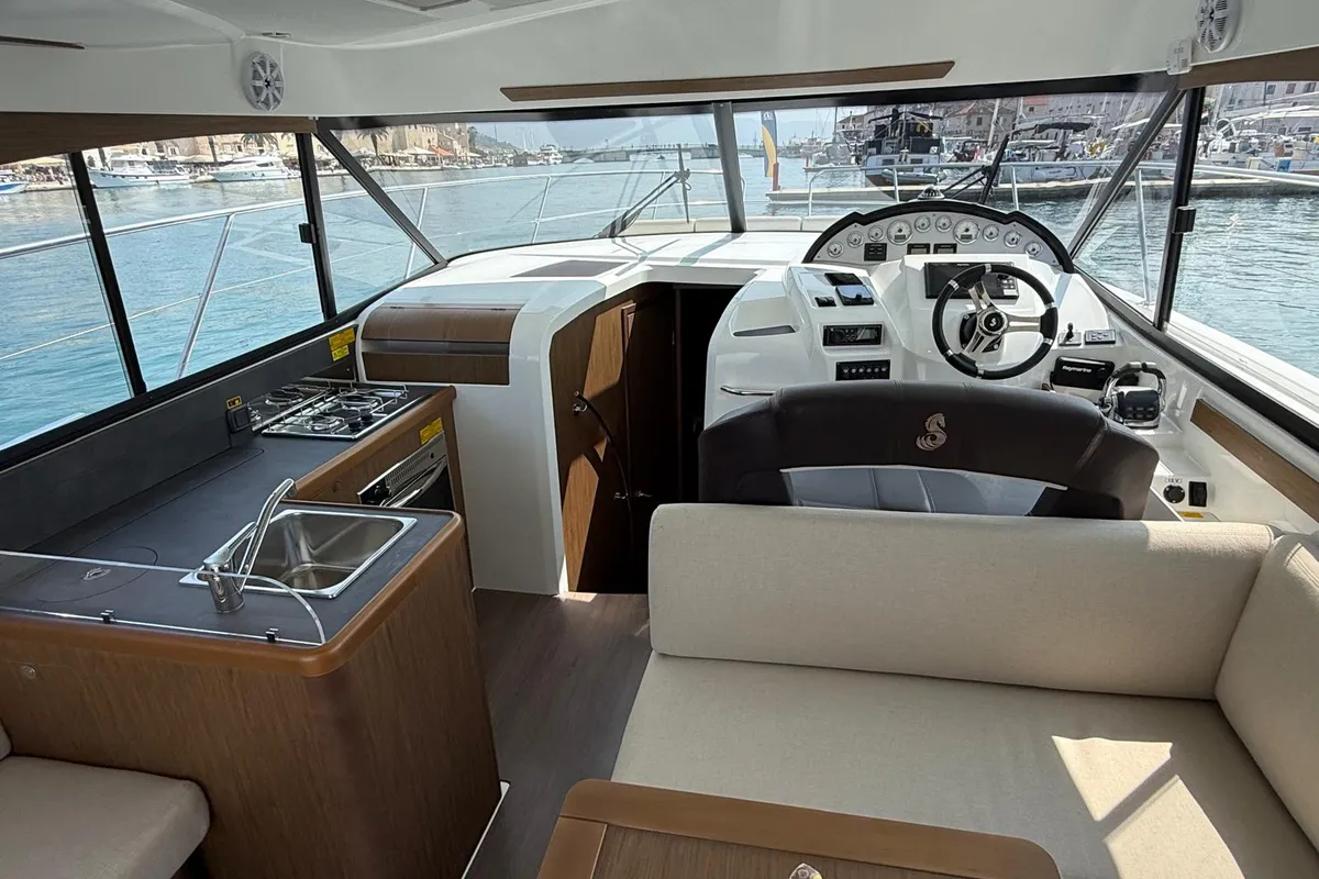 Antares 36, a Beneteau Antares 36 motor yacht at Grad Trogir, Croatia