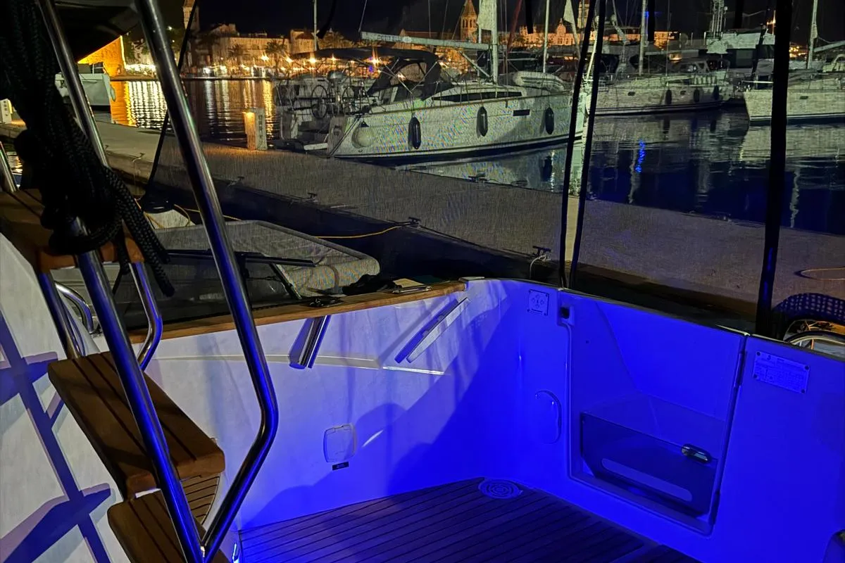 Antares 36, a Beneteau Antares 36 motor yacht at Grad Trogir, Croatia