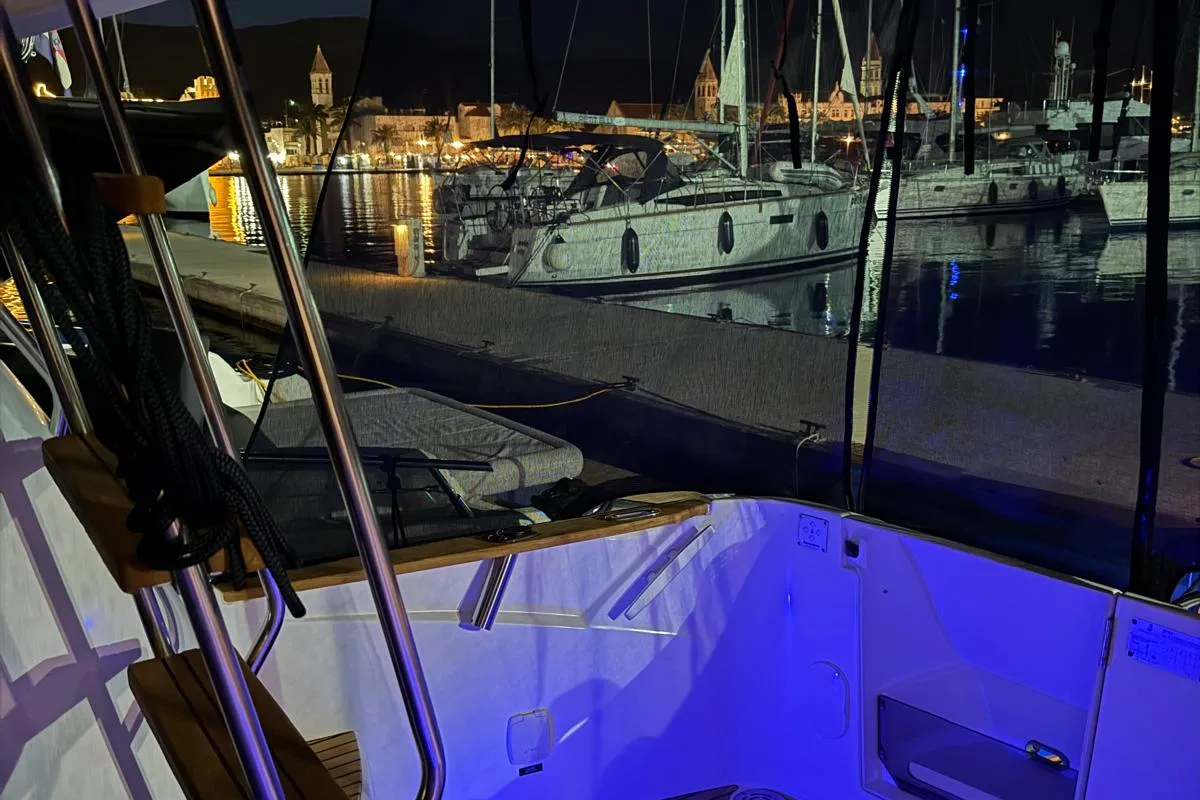 Antares 36, a Beneteau Antares 36 motor yacht at Grad Trogir, Croatia