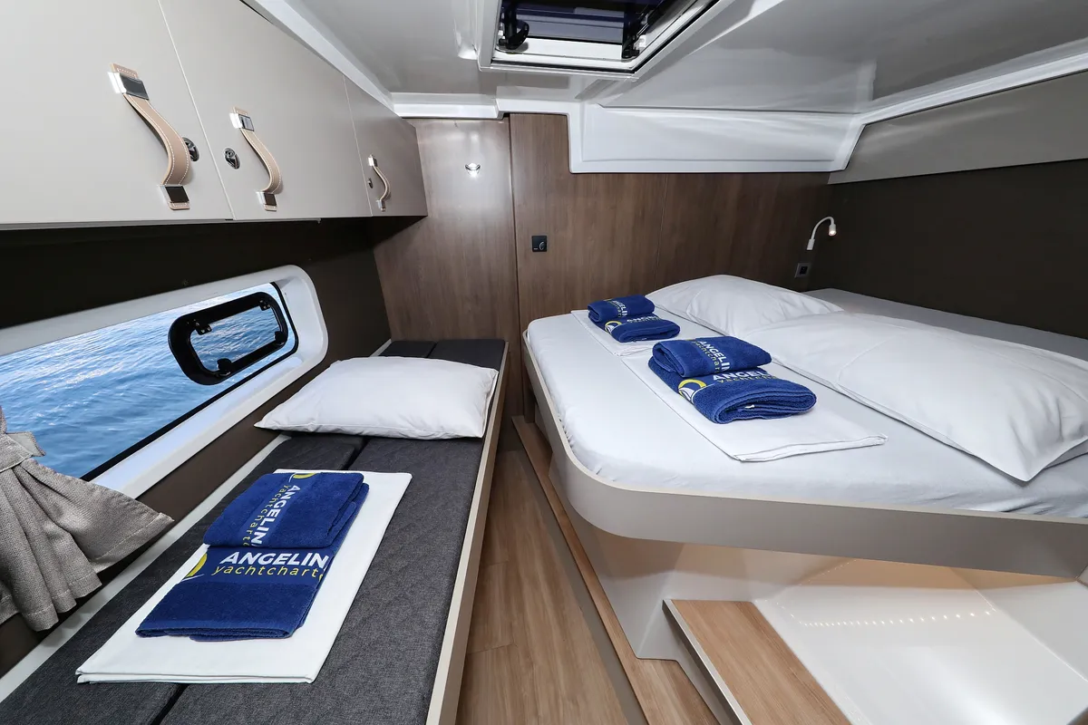 Cabin on Ocean Office, a Bali Catspace catamaran at Grad Trogir, Croatia