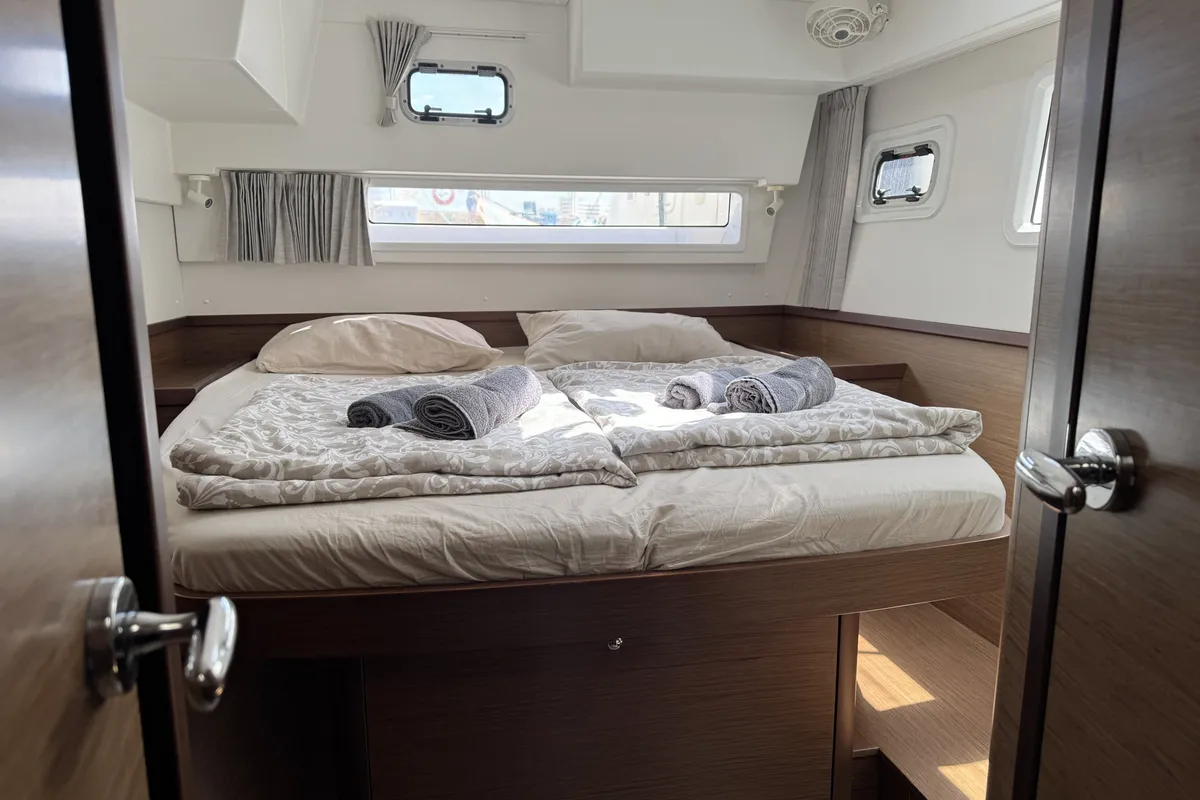 Cabin on Moonlight, a Lagoon 42 catamaran at Grad Pula, Croatia