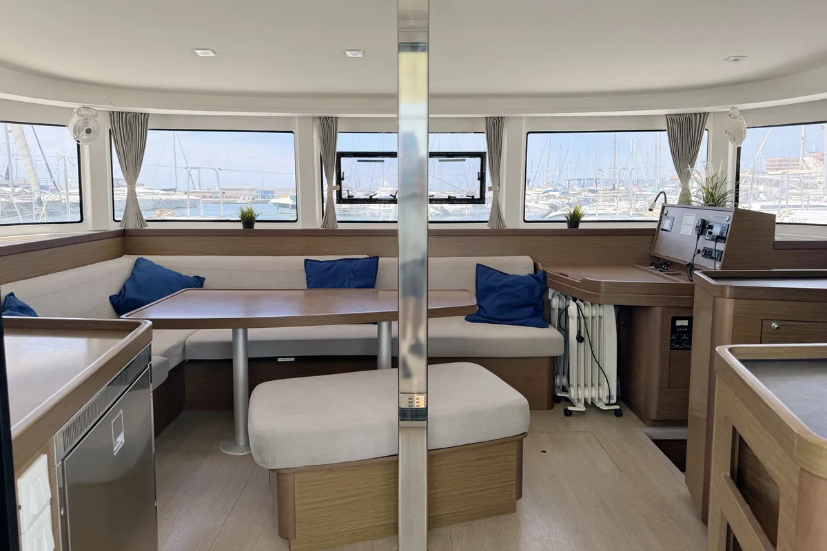 Salon of Moonlight, a Lagoon 42 catamaran at Grad Pula, Croatia