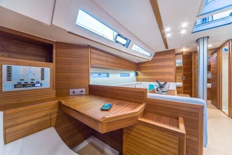 Salon of Petra, a More 55 sailboat at Trogir, Croatia