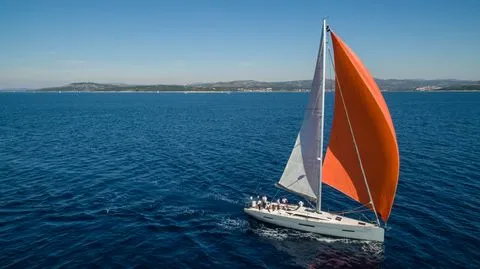 Exterior view of Petra, a More 55 sailboat at Trogir, Croatia