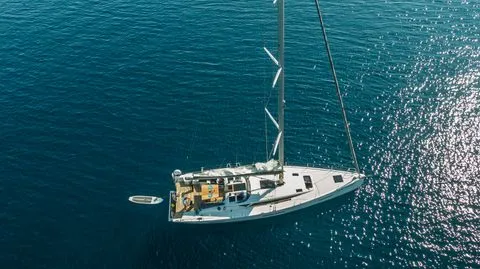 Exterior view of Petra, a More 55 sailboat at Trogir, Croatia