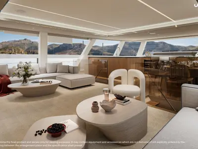 Salon of MIM OCEAN 10 | to be delivered in January 2027, a Sunreef Ultima 88 catamaran at Port d'Andratx, Spain