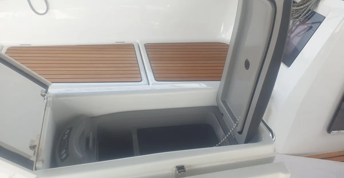 The song is you, a Jeanneau Sun Odyssey 410 sailboat at Tropea, Italy