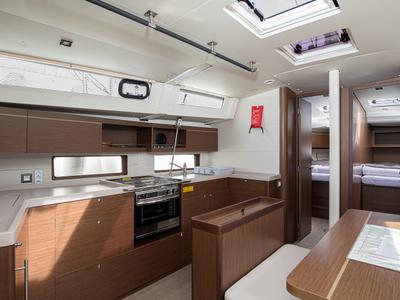 Galley of Amore di Mare, a Beneteau Oceanis 46.1 sailboat at Općina Medulin, Croatia