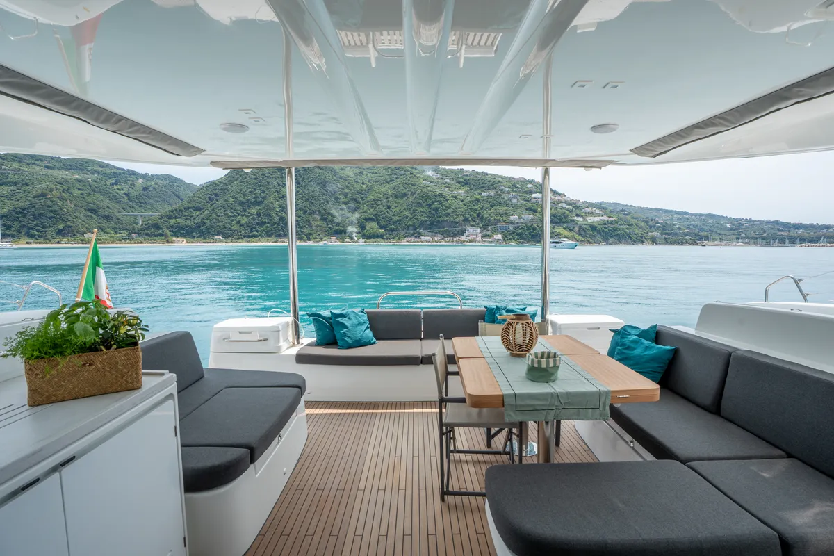 Allegra - Premium Line, a Lagoon 51 catamaran at Olbia, Italy