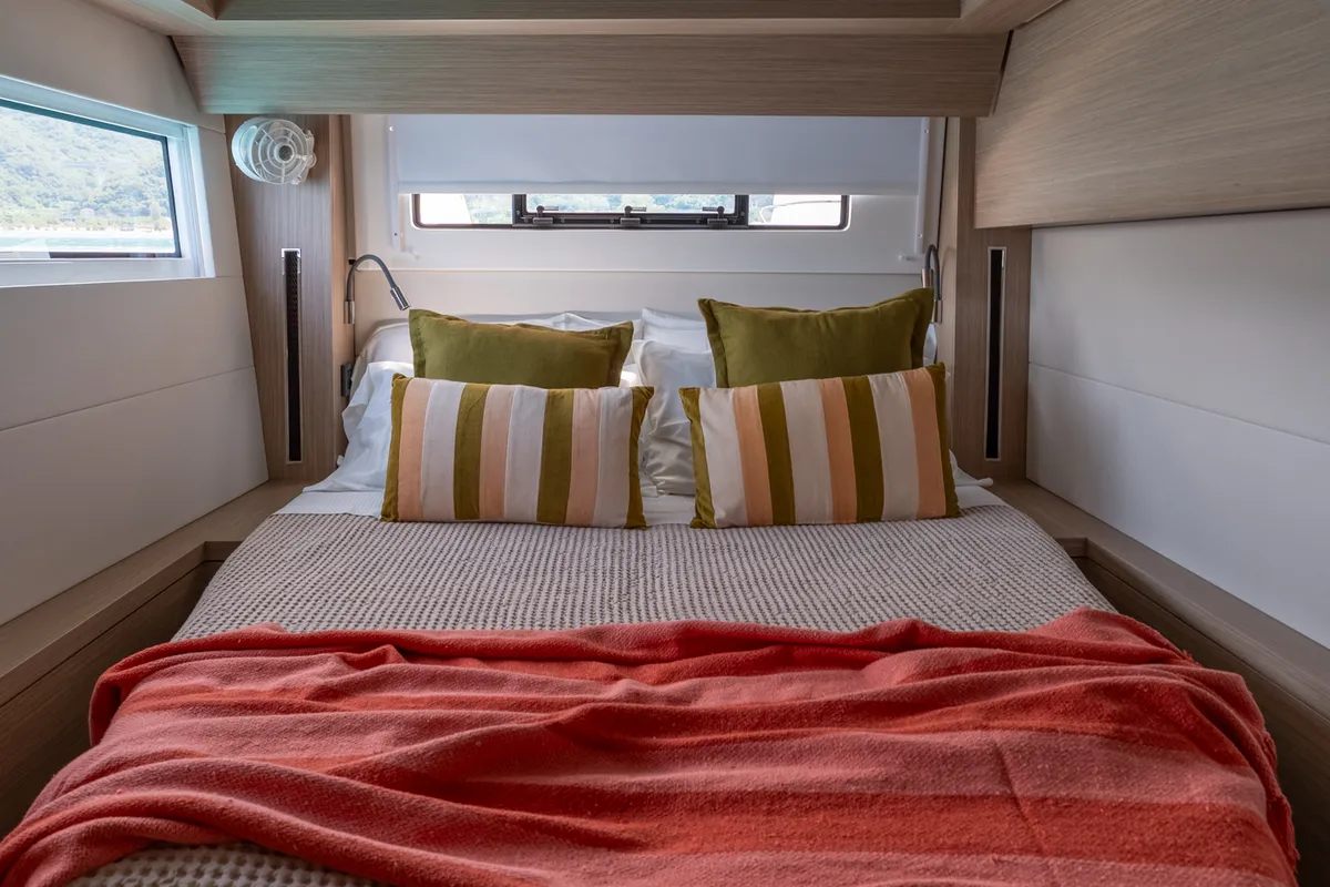 Allegra - Premium Line, a Lagoon 51 catamaran at Olbia, Italy