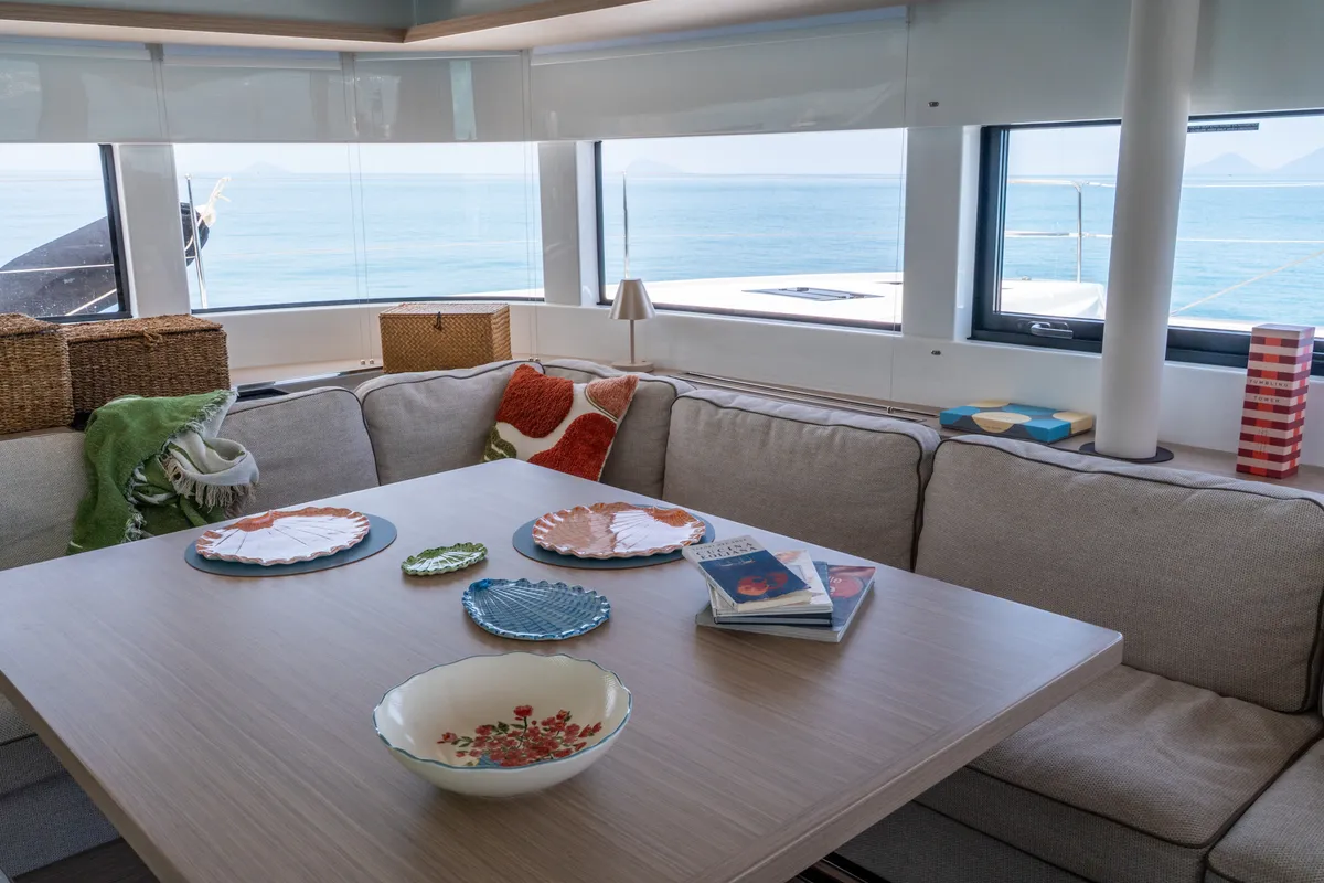Allegra - Premium Line, a Lagoon 51 catamaran at Olbia, Italy