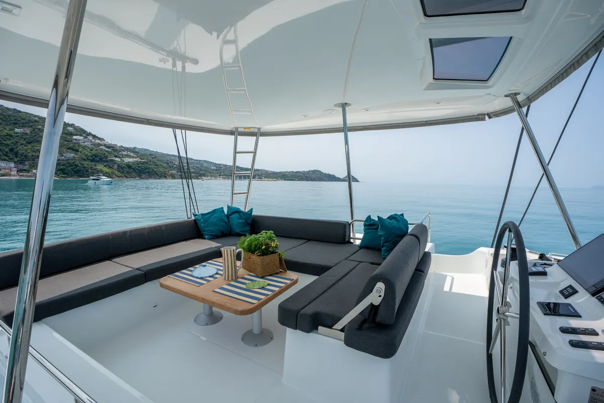 Allegra - Premium Line, a Lagoon 51 catamaran at Olbia, Italy