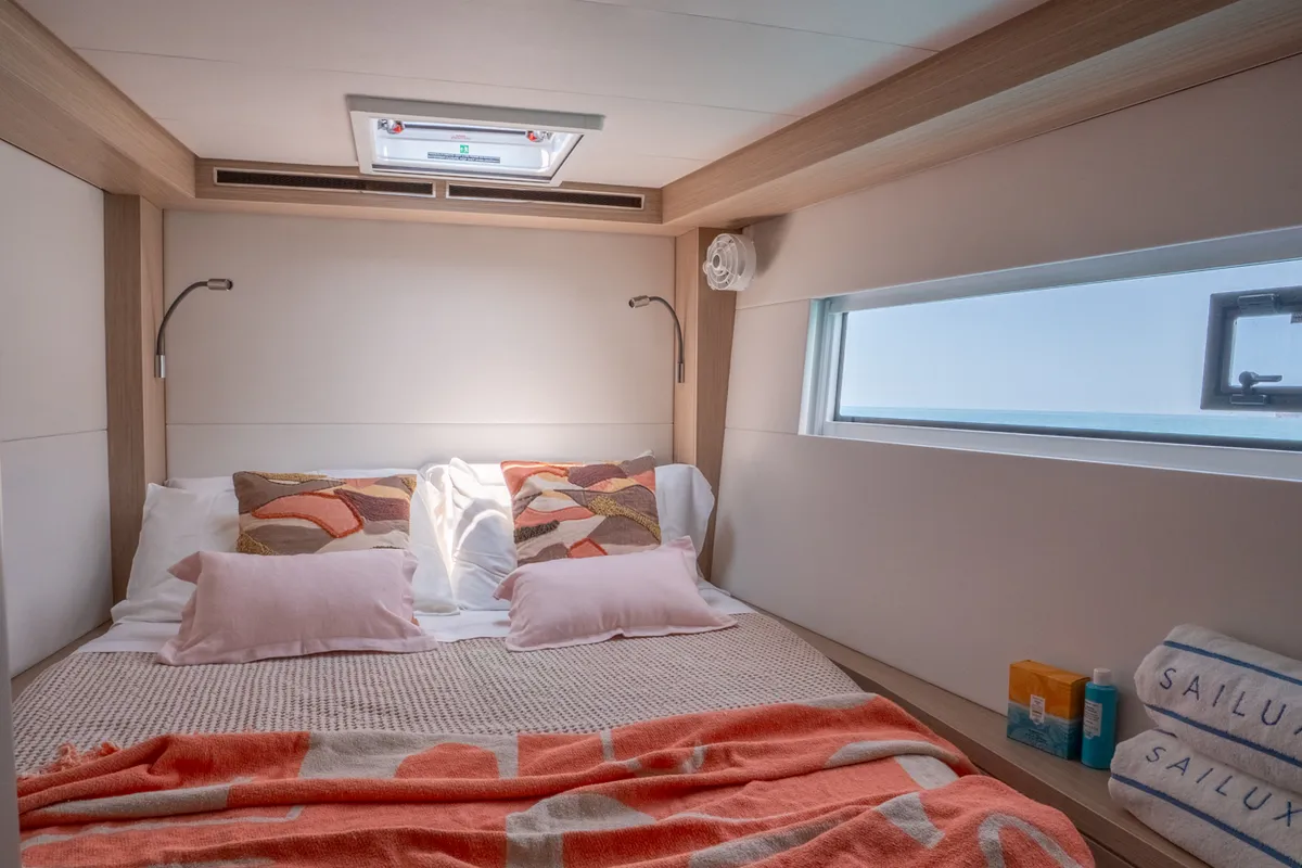Allegra - Premium Line, a Lagoon 51 catamaran at Olbia, Italy