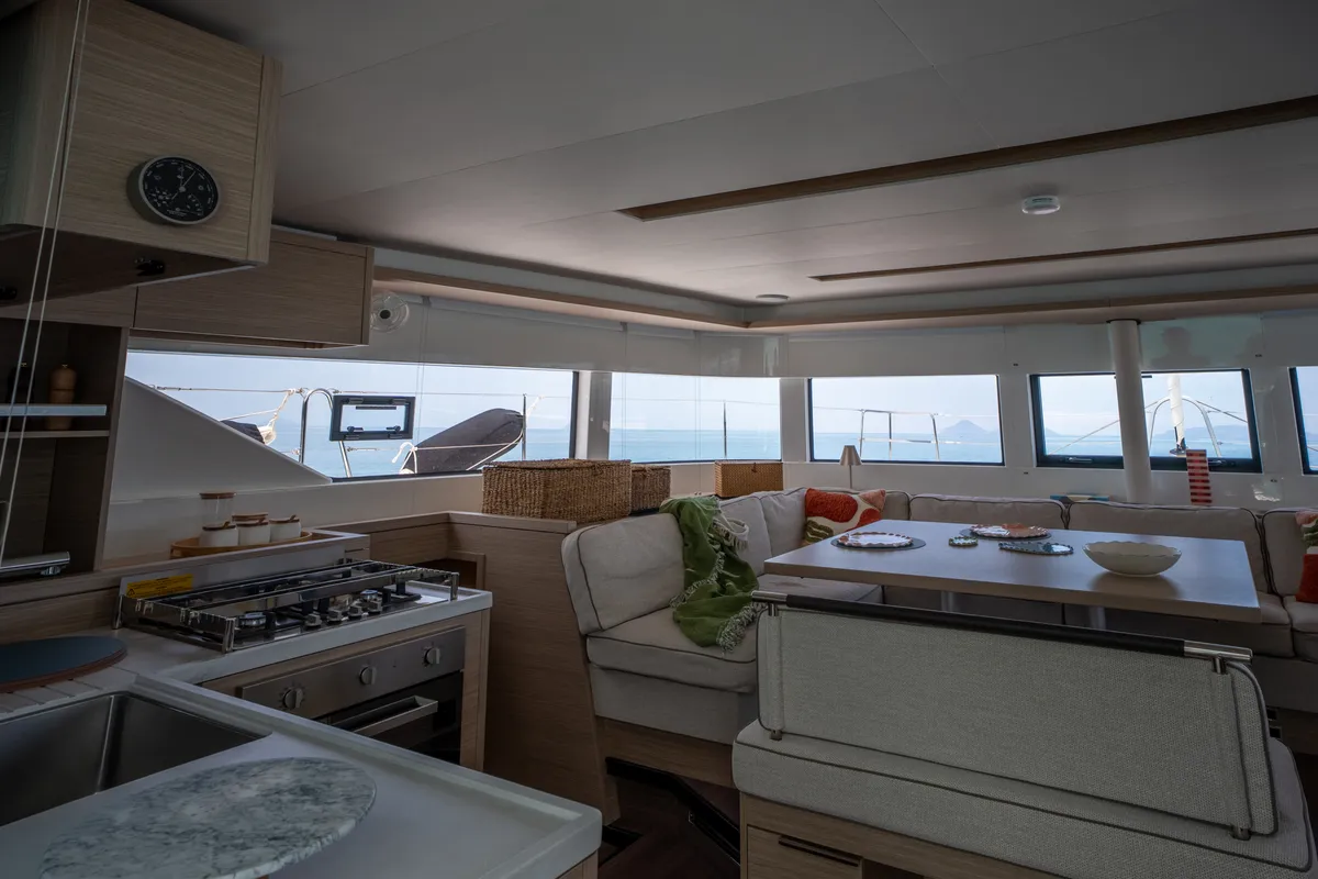 Allegra - Premium Line, a Lagoon 51 catamaran at Olbia, Italy