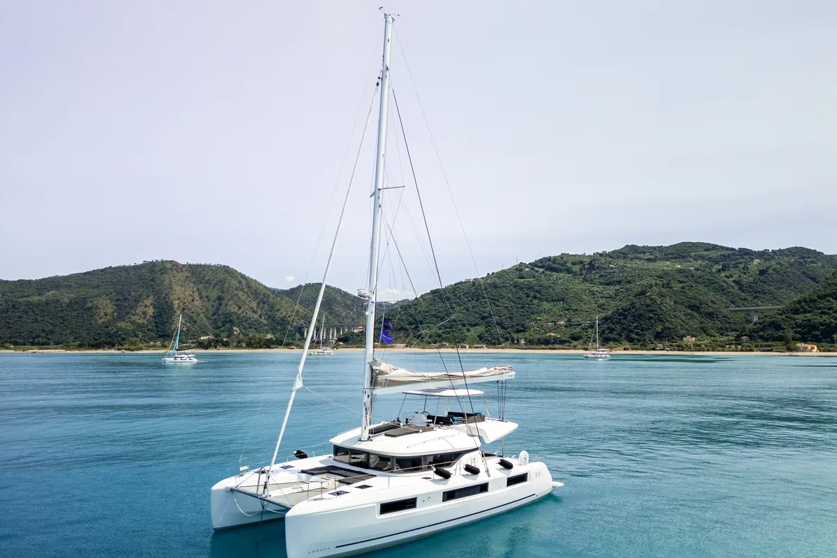 Allegra - Premium Line, a Lagoon 51 catamaran at Olbia, Italy