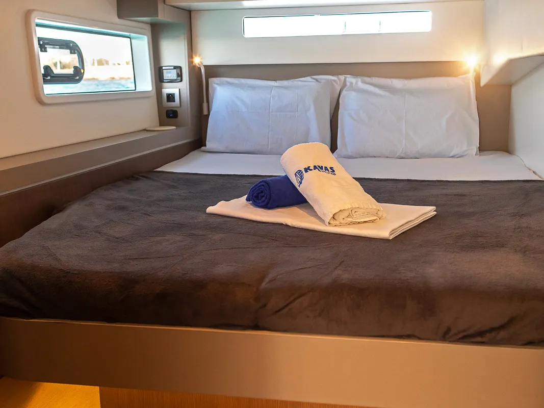 Cabin on Kos 42.3, a Bali 4.2 catamaran at Municipal Unit of Lefkada, Greece